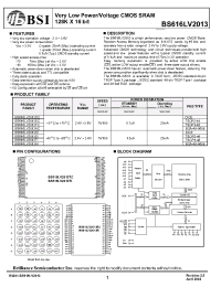 Datasheet BS616LV2013-10 производства BSI