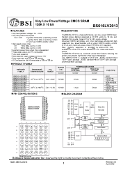Datasheet BS616LV2013DC производства BSI