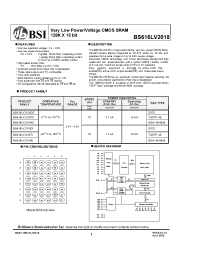 Datasheet BS616LV2018 производства BSI