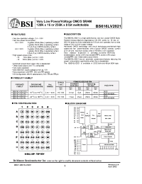 Datasheet BS616LV2021 производства BSI