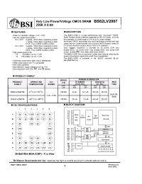 Datasheet BS62LV2007HI производства BSI