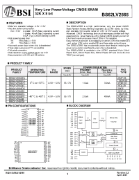 Datasheet BS62LV2565-55 производства BSI