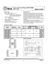 Datasheet BS62LV2565DC производства BSI