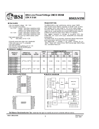 Datasheet BS62UV256PI производства BSI