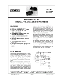 Datasheet DAC80P-CBI-V-BI производства Burr-Brown