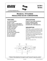 Datasheet DCR010505U1K производства Burr-Brown