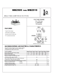 Datasheet MB2505 производства Bytes