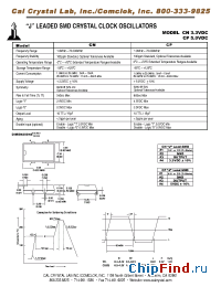 Datasheet CP 5.0VDC производства CalCrystal