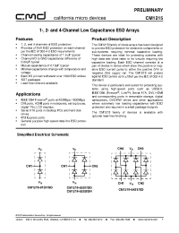 Datasheet CM1215-02SO производства CalMicro