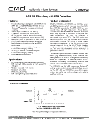 Datasheet CM1420-03CS производства CalMicro
