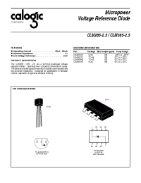 Datasheet CLM385-25 производства Calogic