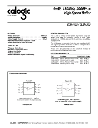 Datasheet CLM4122 производства Calogic