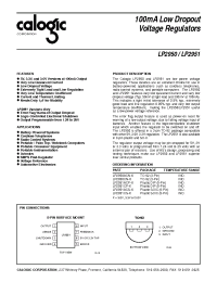 Datasheet LP2950AC производства Calogic
