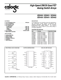 Datasheet SD5002 производства Calogic