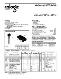 Datasheet SST108 производства Calogic