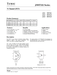 Datasheet SST112-T1 manufacturer Calogic