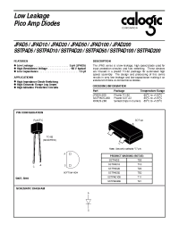 Datasheet SSTPAD50 manufacturer Calogic