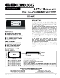 Datasheet HB04U производства C&D