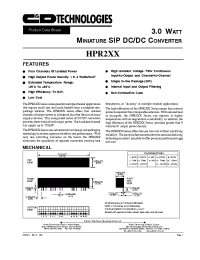 Datasheet HPR203 manufacturer C&D