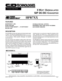 Datasheet HPR703 manufacturer C&D