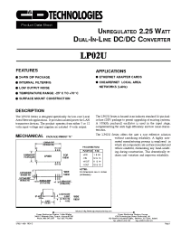 Datasheet LP02U12S09 производства C&D