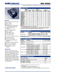 Datasheet NKE0303S manufacturer C&D