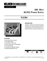 Datasheet NX301 производства C&D