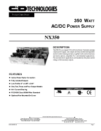 Datasheet NX350-U4H производства C&D