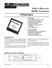 Datasheet PWR1546AH manufacturer C&D