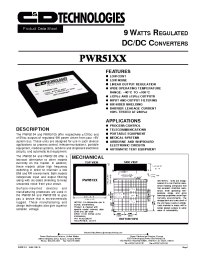 Datasheet PWR5104 производства C&D