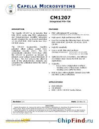 Datasheet CM1207 производства Capella