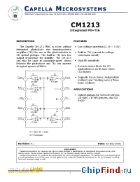 Datasheet CM1213 производства Capella