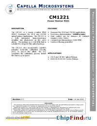 Datasheet CM1221 производства Capella