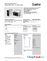 Datasheet GPD1901024 производства Carlo Gavazzi