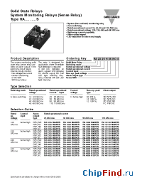 Datasheet RA4850H12PCS производства Carlo Gavazzi