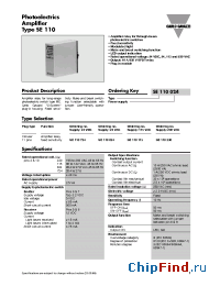 Datasheet SE110120 manufacturer Carlo Gavazzi