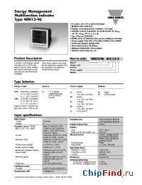 Datasheet WM1296AV53BS производства Carlo Gavazzi