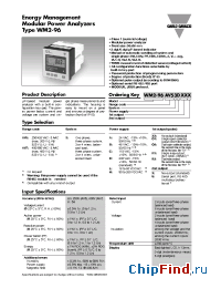 Datasheet WM296AV73DR1S производства Carlo Gavazzi