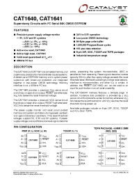 Datasheet CAT1640JI-30TSSOP производства Catalyst