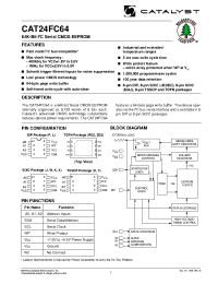 Datasheet CAT24FC64UITE13REV-D производства Catalyst