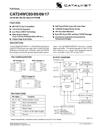 Datasheet CAT24WC03JI-1.8 производства Catalyst