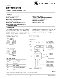 Datasheet CAT24WC129J-1.8TE13 производства Catalyst