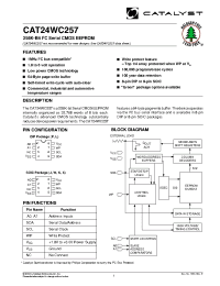 Datasheet CAT24WC257X-1.8TE13 производства Catalyst