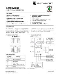 Datasheet CAT24WC66KA-1.8TE13 производства Catalyst