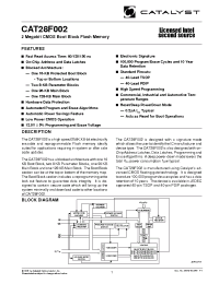 Datasheet CAT28F002PI-15TT manufacturer Catalyst