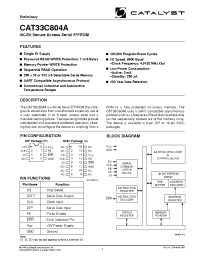 Datasheet CAT33C804API-TE13 производства Catalyst