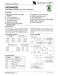 Datasheet CAT34AC02JI производства Catalyst