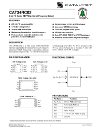 Datasheet CAT34RC02WITE13REV-E производства Catalyst