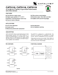 Datasheet CAT5110SDI-00-T10 производства Catalyst