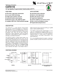 Datasheet CAT5115PI-00MSOP производства Catalyst